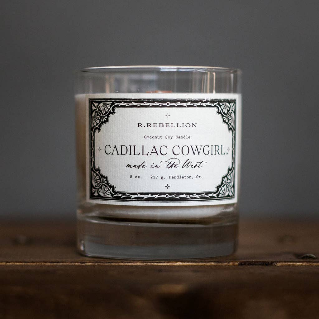 Cadillac Cowgirl Luxury Wood Wick Candle | Saffron &amp; Amber