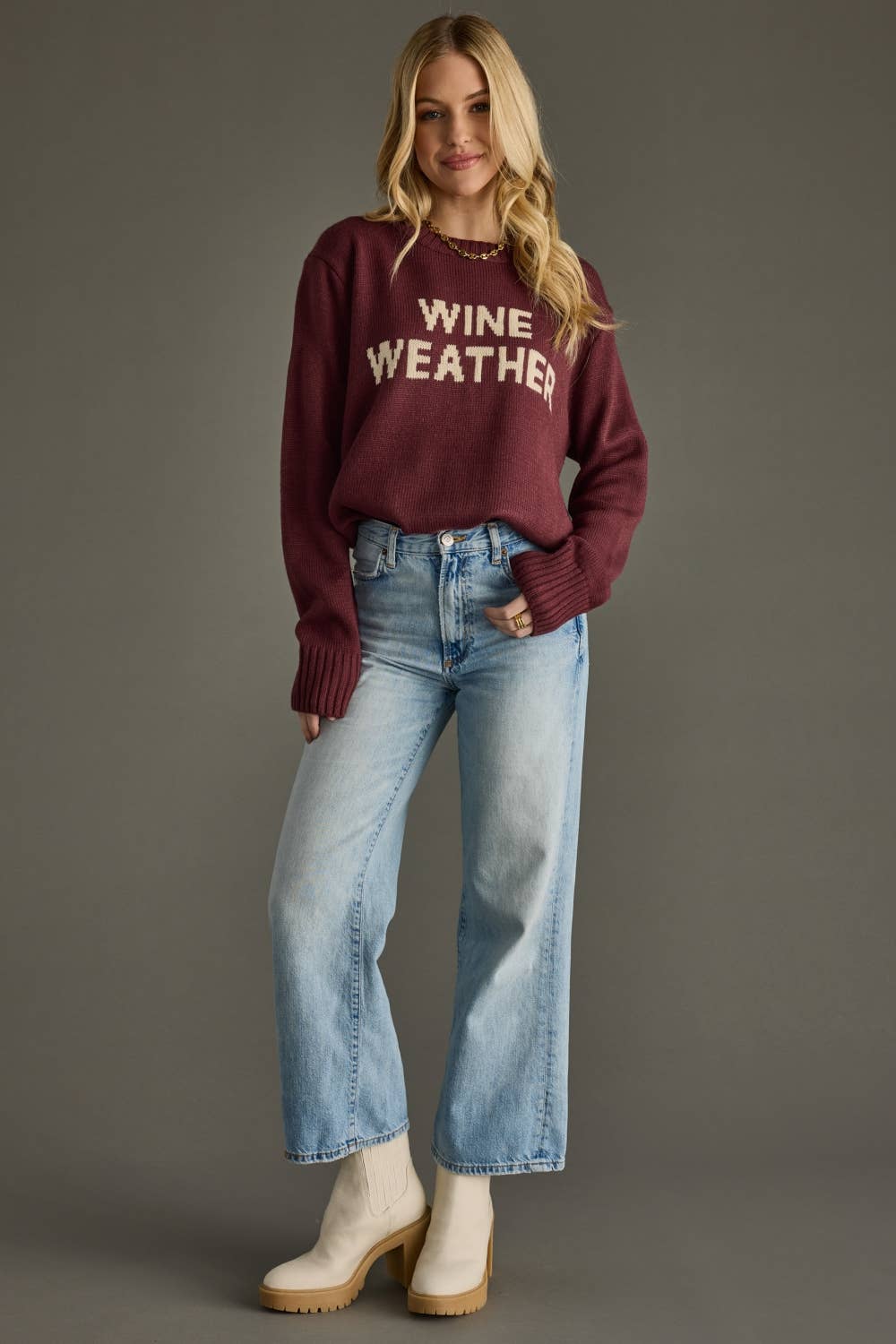 The Wine Weather Sweater