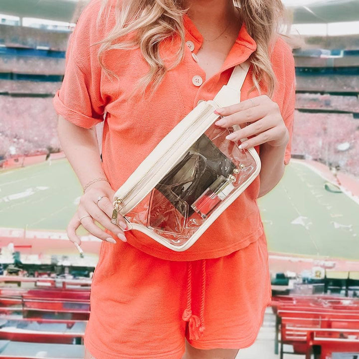 Clara Bum Bag - clear game day bag 