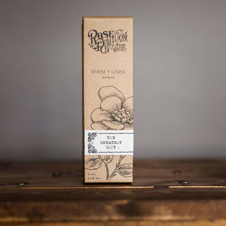 The Greatest Gift | Cinnamon &amp; Vanilla Bean Room + Linen Spray (4oz)