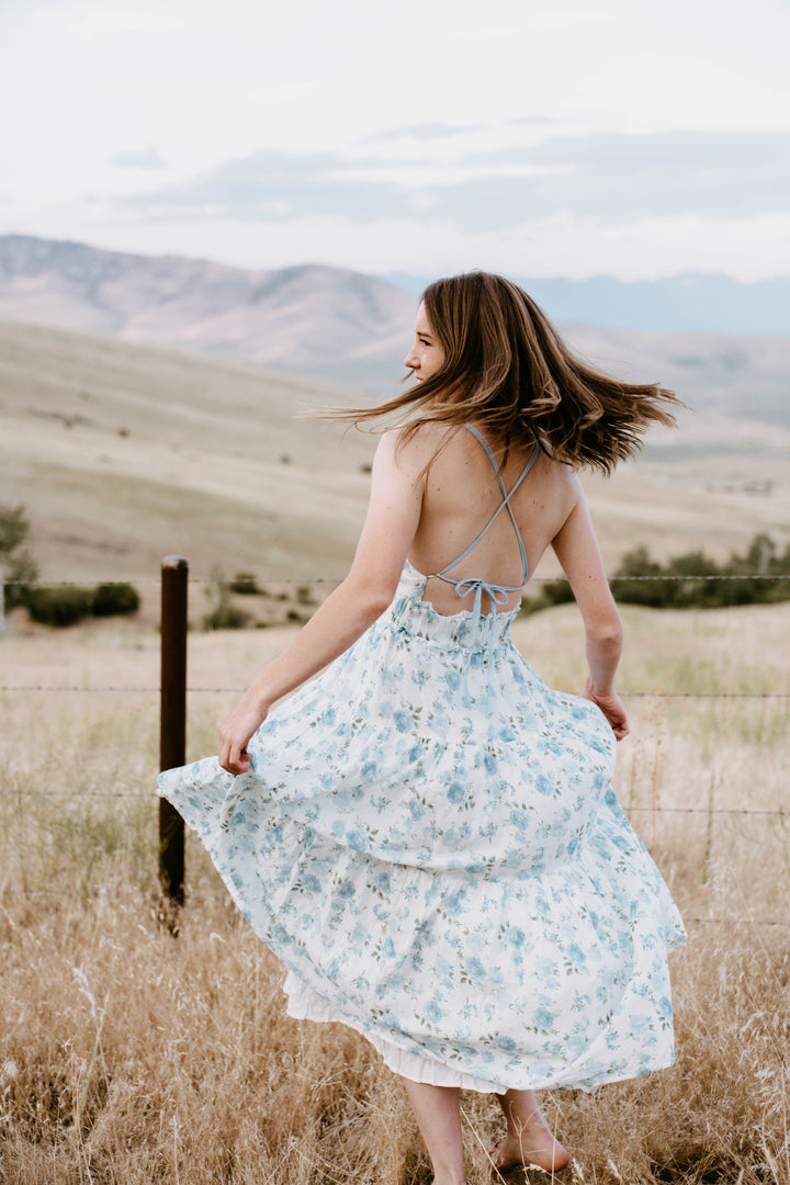 The Delilah Ruffle Midi Dress