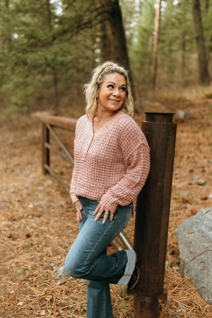 The Darling Button Sweater