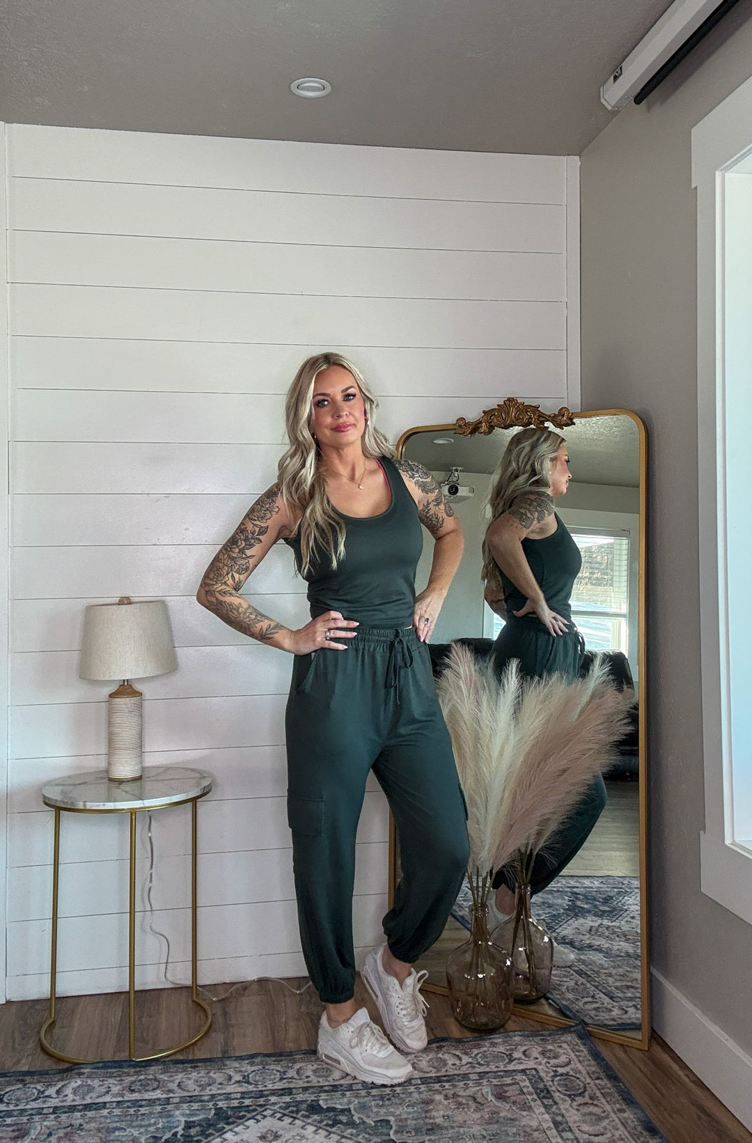 The Camden Lounge Tank - super-soft fabric blend with a high-hip cropped length tank top