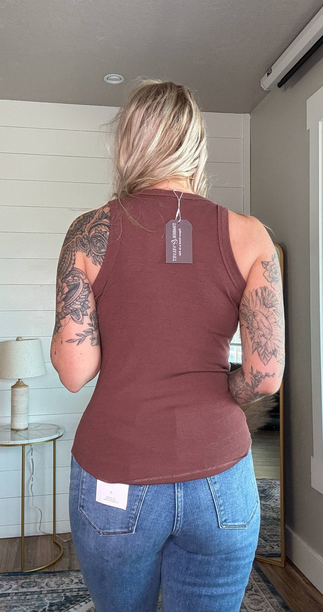 The Finley Ribbed Tank - Timber & Velvet Boutique 