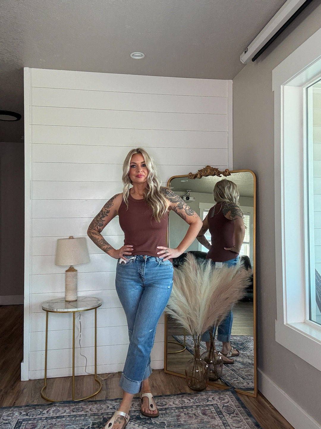 The Finley Ribbed Tank - Timber & Velvet Boutique 