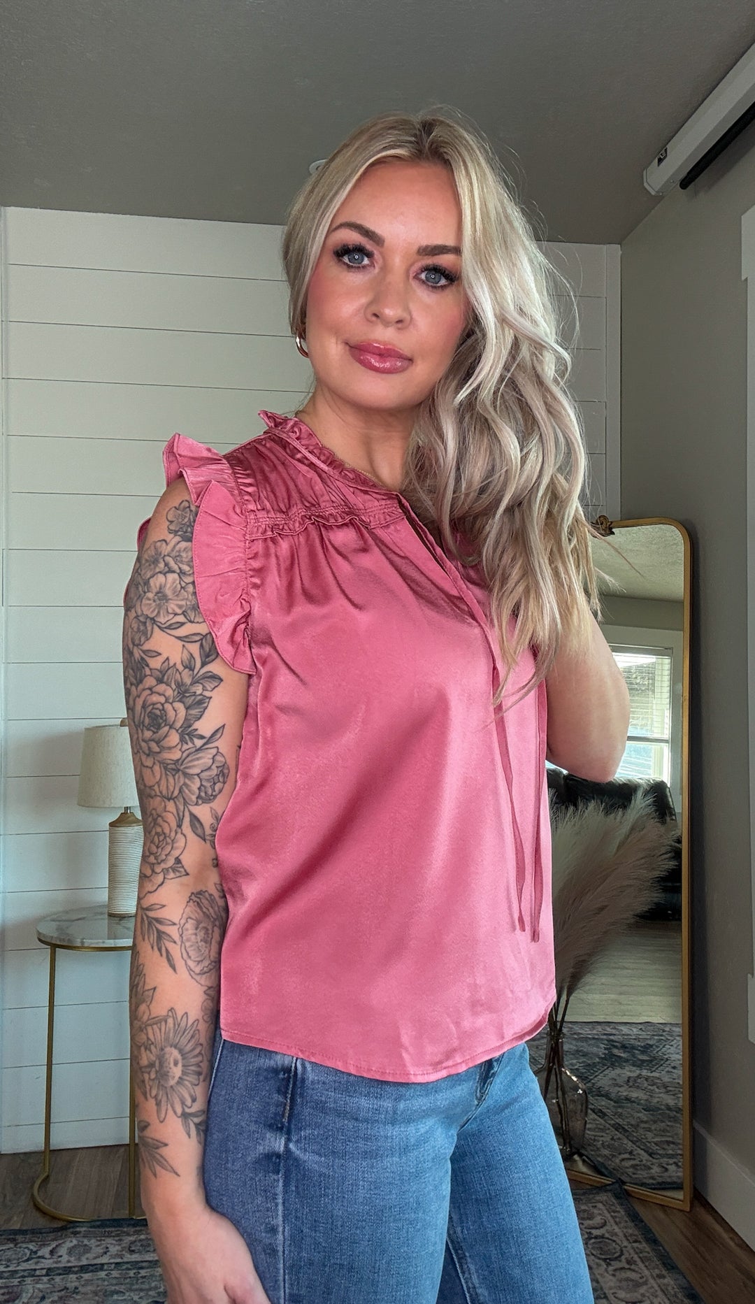 The Rowan Ruffle Blouse - Timber & Velvet Boutique 