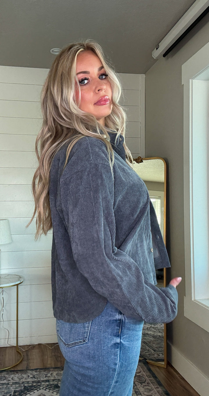 The Sawyer Corduroy Shacket - Timber & Velvet Boutique 