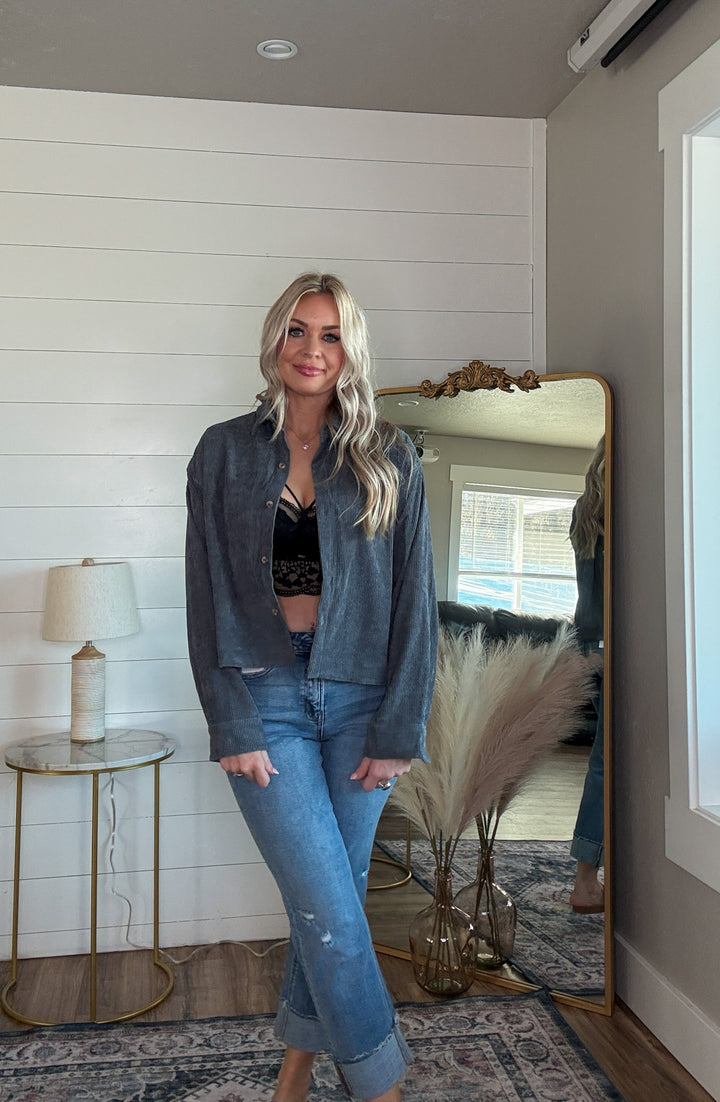 The Sawyer Corduroy Shacket - Timber & Velvet Boutique 