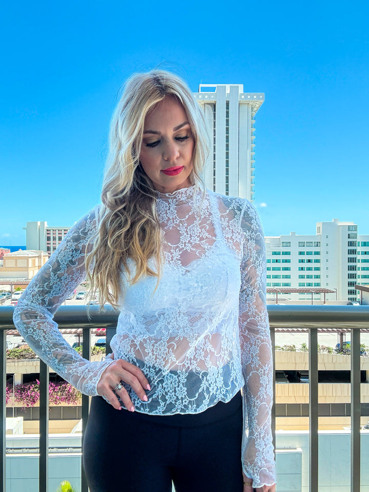 Lace Long Sleeve Top 