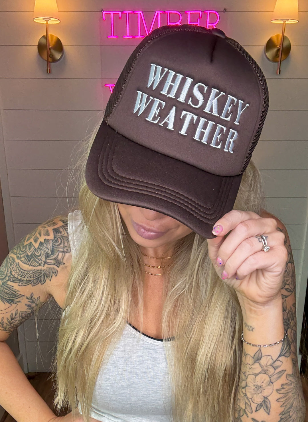 Whiskey Weather Trucker Hat