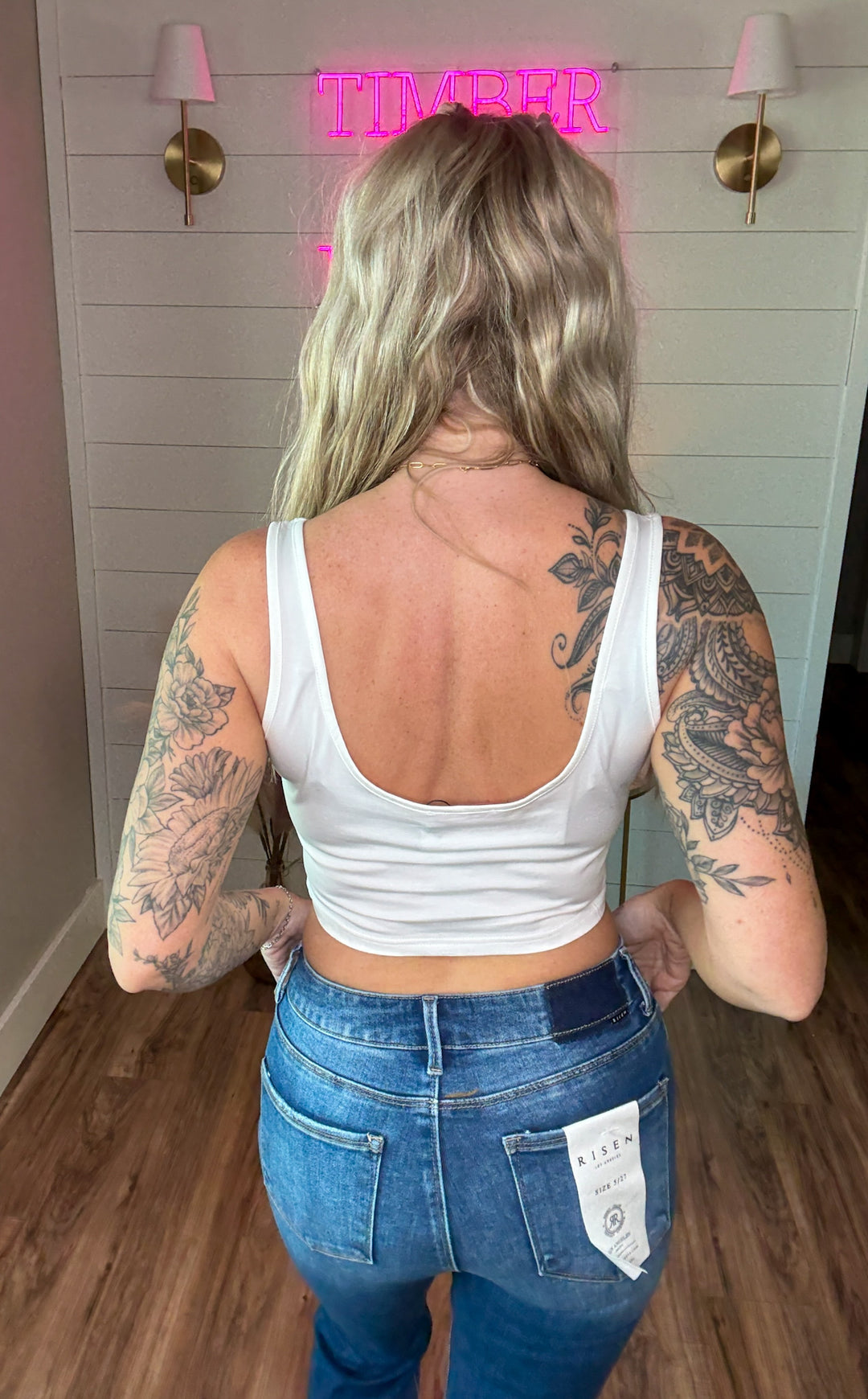 White Crop Top 