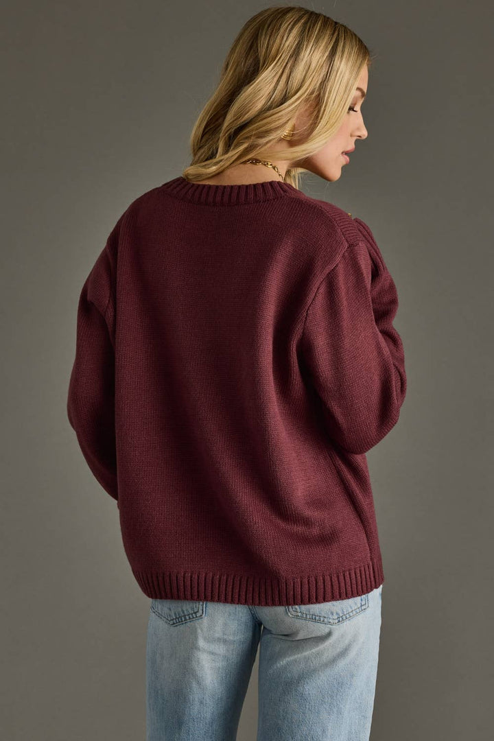 The Wine Weather Sweater