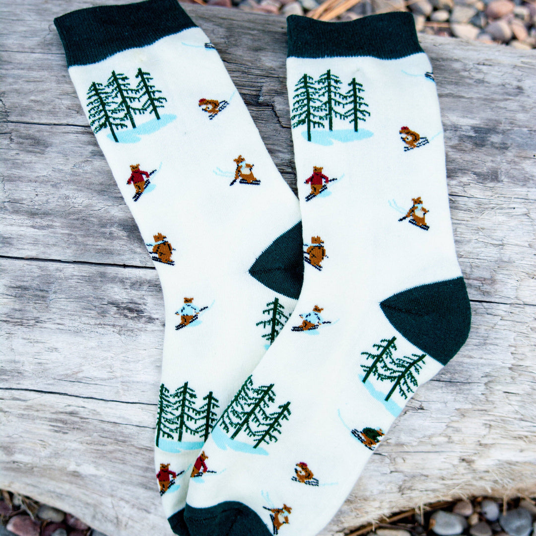The Ski Bum Bear Socks