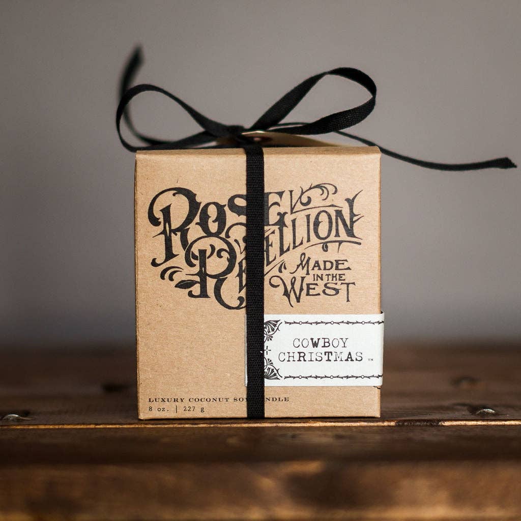 Christmas Candle | Cowboy Christmas | 8 oz - Timber &amp; Velvet Boutique