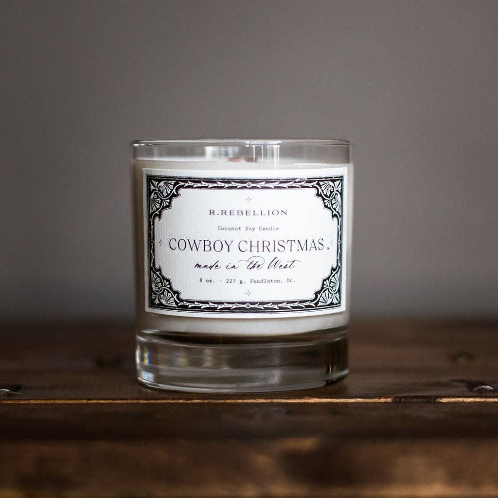Christmas Candle | Cowboy Christmas | 8 oz - Timber & Velvet Boutique