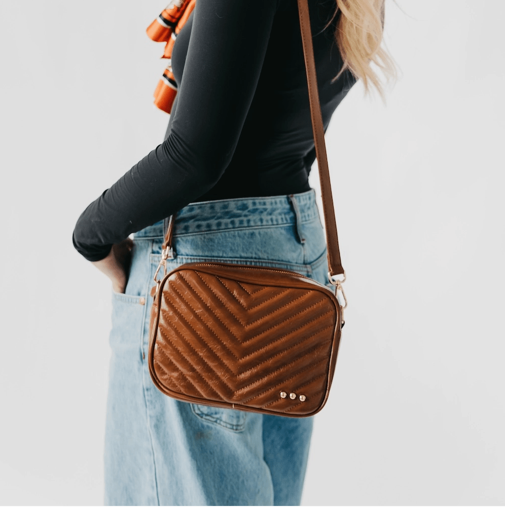 Coco Quilted Camera Crossbody Bag - Timber &amp; Velvet Boutique