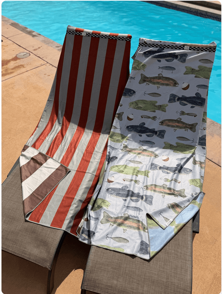 Crae Reversible Waffle Weave Beach Towel – Ultra-Absorbent &amp; Compact - Timber &amp; Velvet Boutique