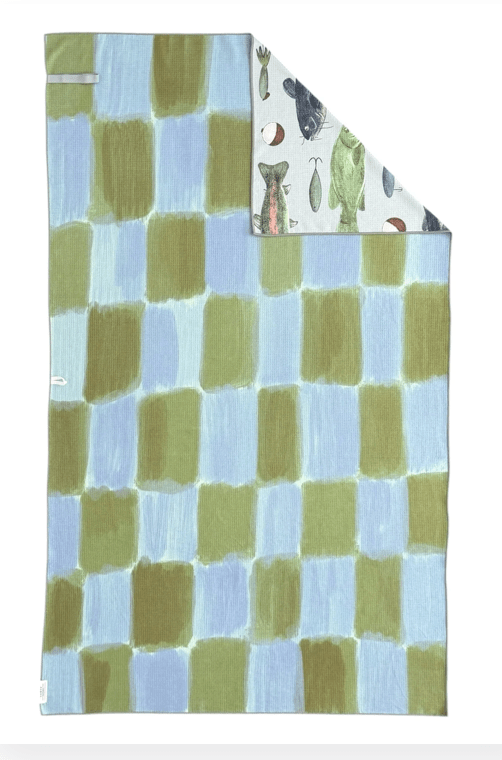 Crae Reversible Waffle Weave Beach Towel – Ultra-Absorbent &amp; Compact - Timber &amp; Velvet Boutique
