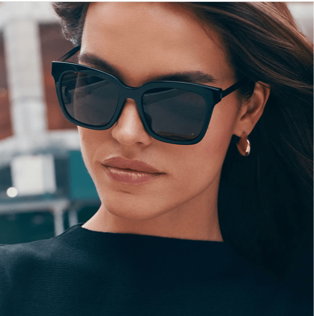 DIFF Bella Sunglasses – Black + Grey Polarized - Timber &amp; Velvet Boutique