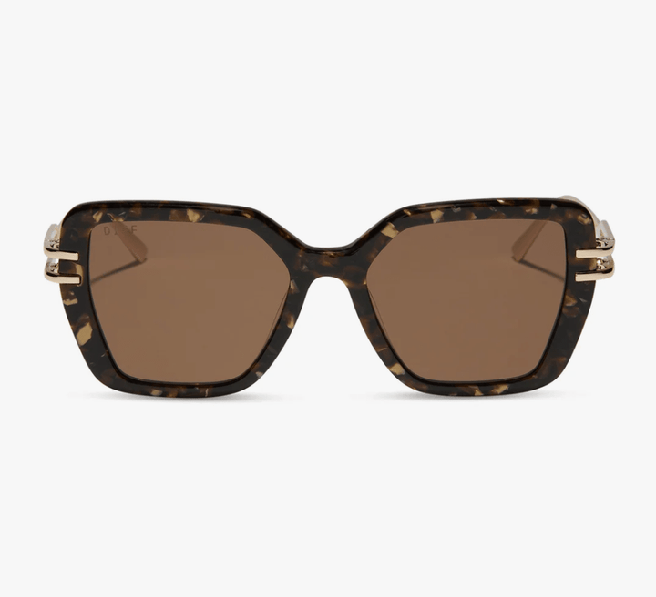 DIFF Dasha Sunglasses – Glitter Tortoise + Brown - Timber &amp; Velvet Boutique