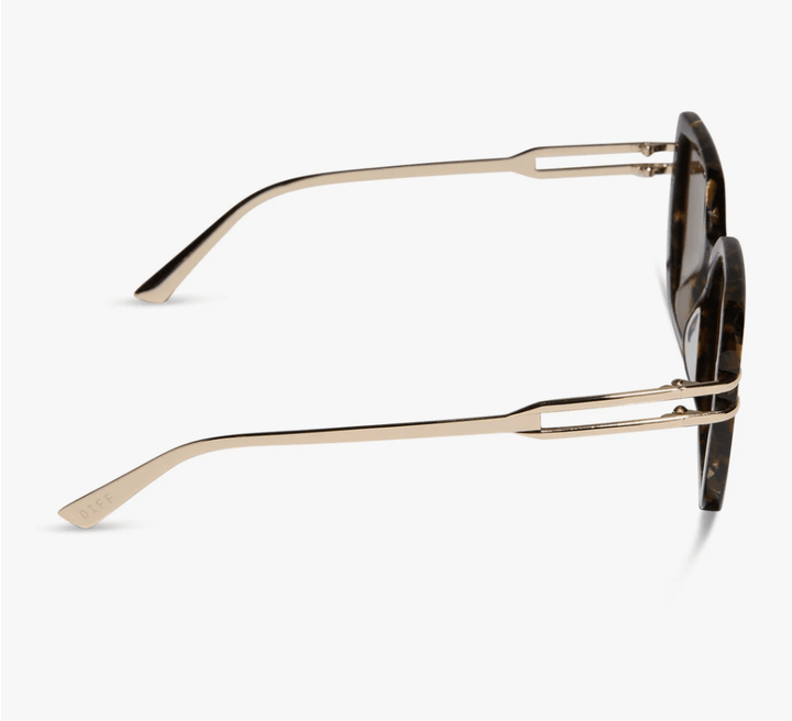DIFF Dasha Sunglasses – Glitter Tortoise + Brown - Timber &amp; Velvet Boutique