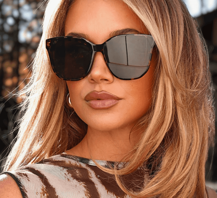 DIFF GIA Sunglasses – Espresso Tortoise + Grey - Timber &amp; Velvet Boutique