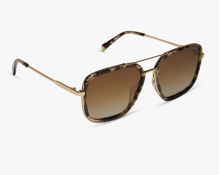 DIFF Jordan Sunglasses – Espresso Tortoise + Brown Gradient Polarized - Timber &amp; Velvet Boutique