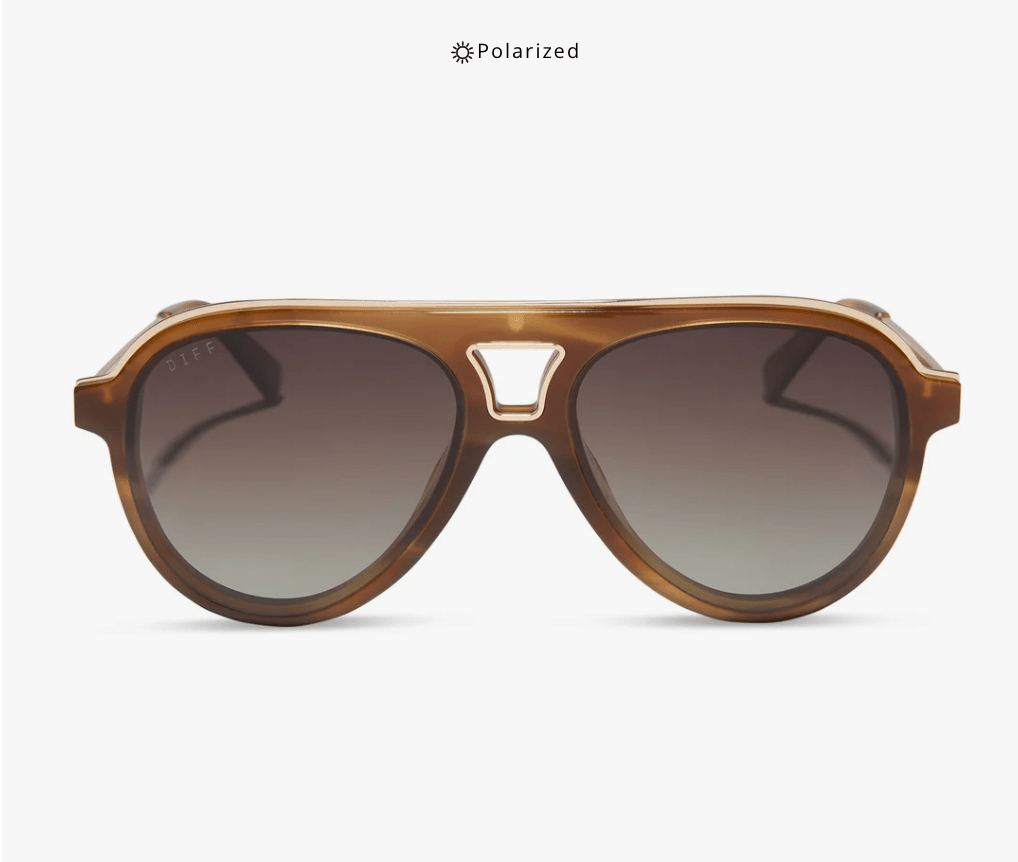 DIFF Tosca III Sunglasses – Tawny Tortoise + Brown Gradient Polarized - Timber &amp; Velvet Boutique