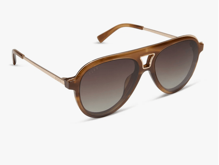 DIFF Tosca III Sunglasses – Tawny Tortoise + Brown Gradient Polarized - Timber &amp; Velvet Boutique