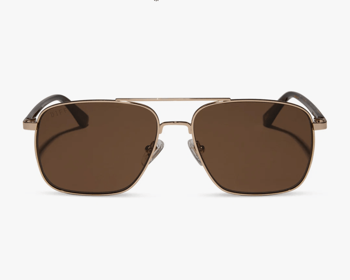DIFF x Yellowstone Rip Wheeler Sunglasses – Gold + Brown Polarized - Timber &amp; Velvet Boutique