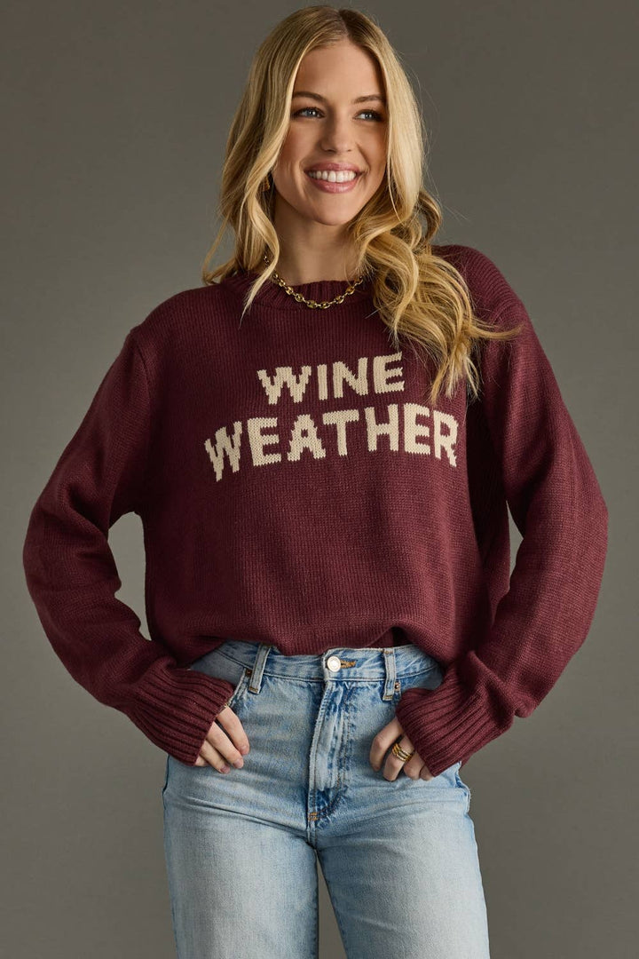 The Wine Weather Sweater