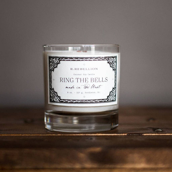 Ring The Bells Christmas Candle | Western Holiday Scented Candle - 8 oz