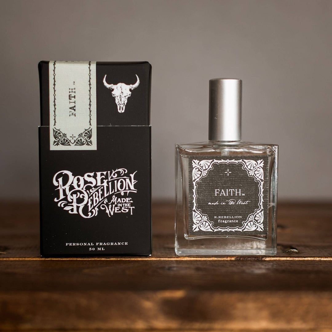 Faith Perfume by Rose Rebellion – Creamy Coconut & Soft Woods Western Fragrance - Timber & Velvet Boutique