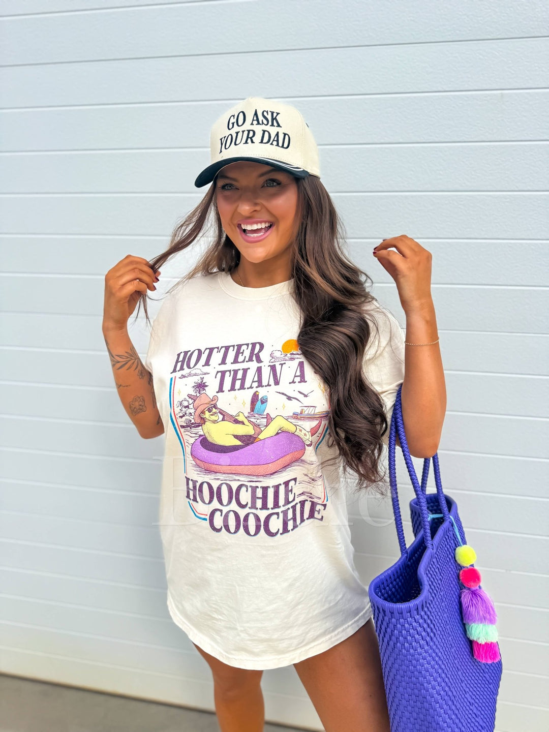 Hotter Than A Hoochie Retro Country Graphic Tee - Timber &amp; Velvet Boutique