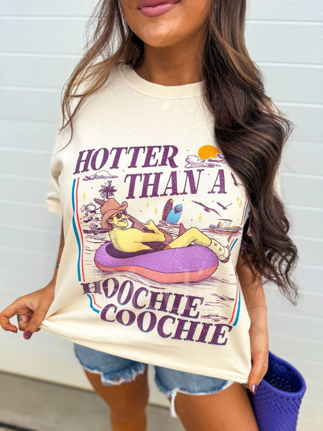 Hotter Than A Hoochie Retro Country Graphic Tee - Timber & Velvet Boutique