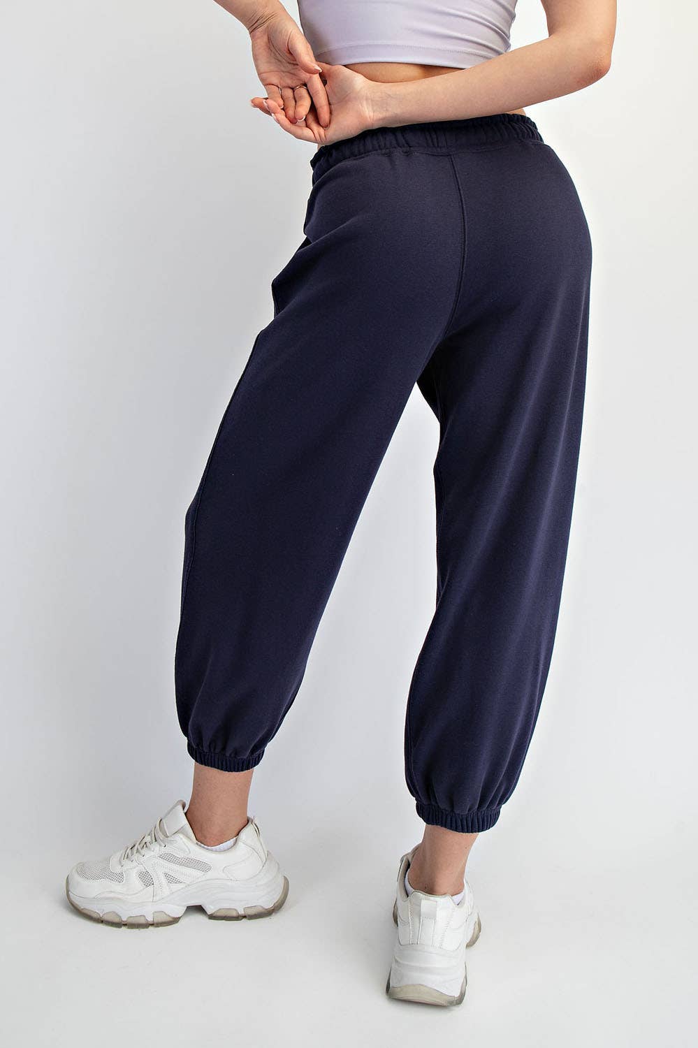 Lainey French Terry Cropped Joggers | Soft Relaxed Loungewear - Timber &amp; Velvet Boutique