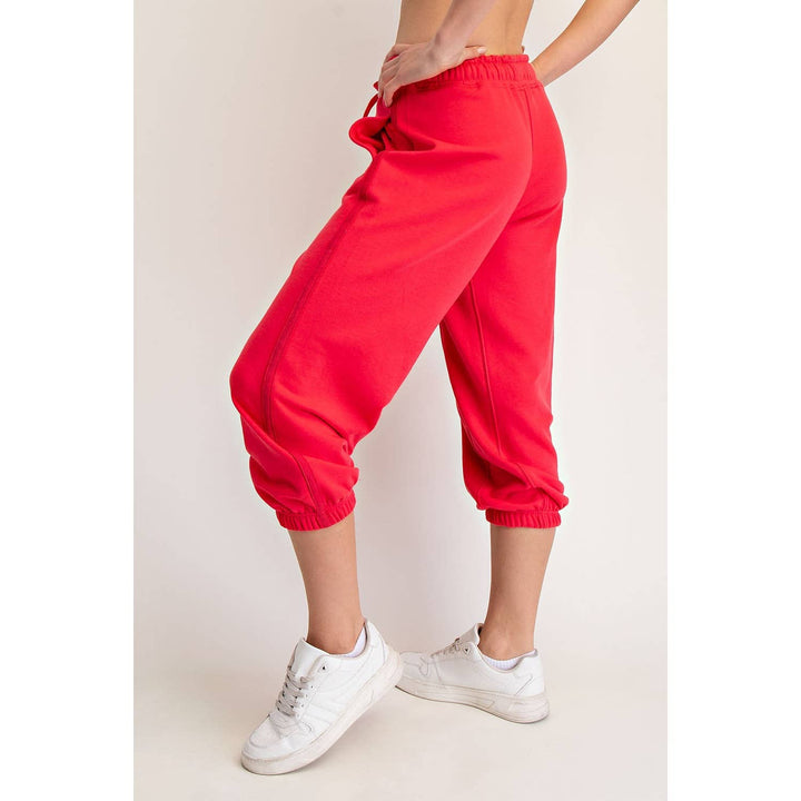 Lainey French Terry Cropped Joggers | Soft Relaxed Loungewear - Timber &amp; Velvet Boutique