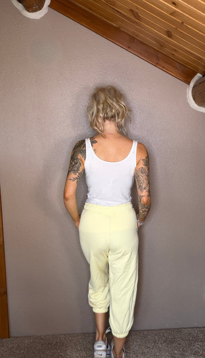 Lainey French Terry Cropped Joggers | Soft Relaxed Loungewear - Timber &amp; Velvet Boutique