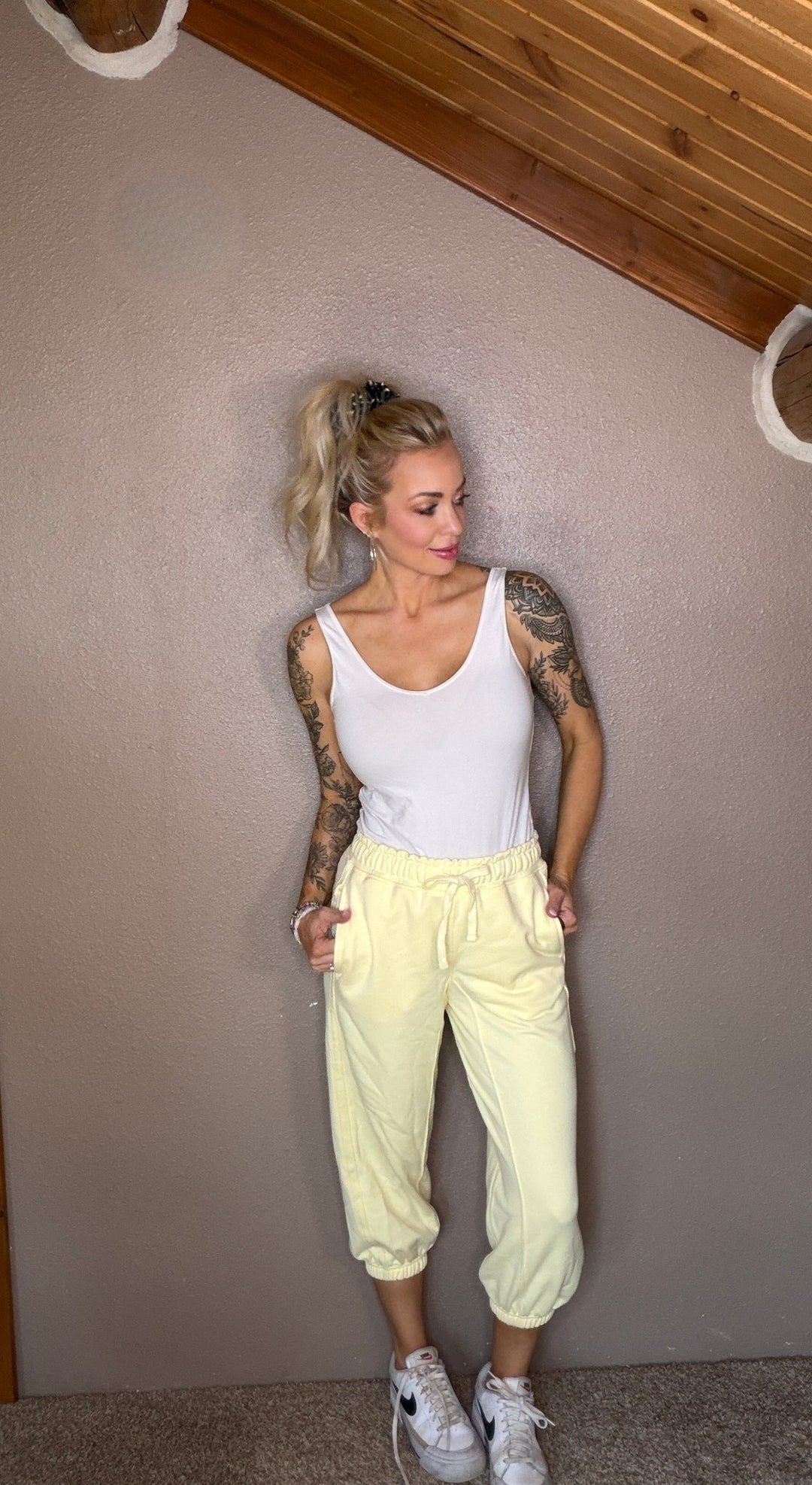 Lainey French Terry Cropped Joggers | Soft Relaxed Loungewear - Timber &amp; Velvet Boutique