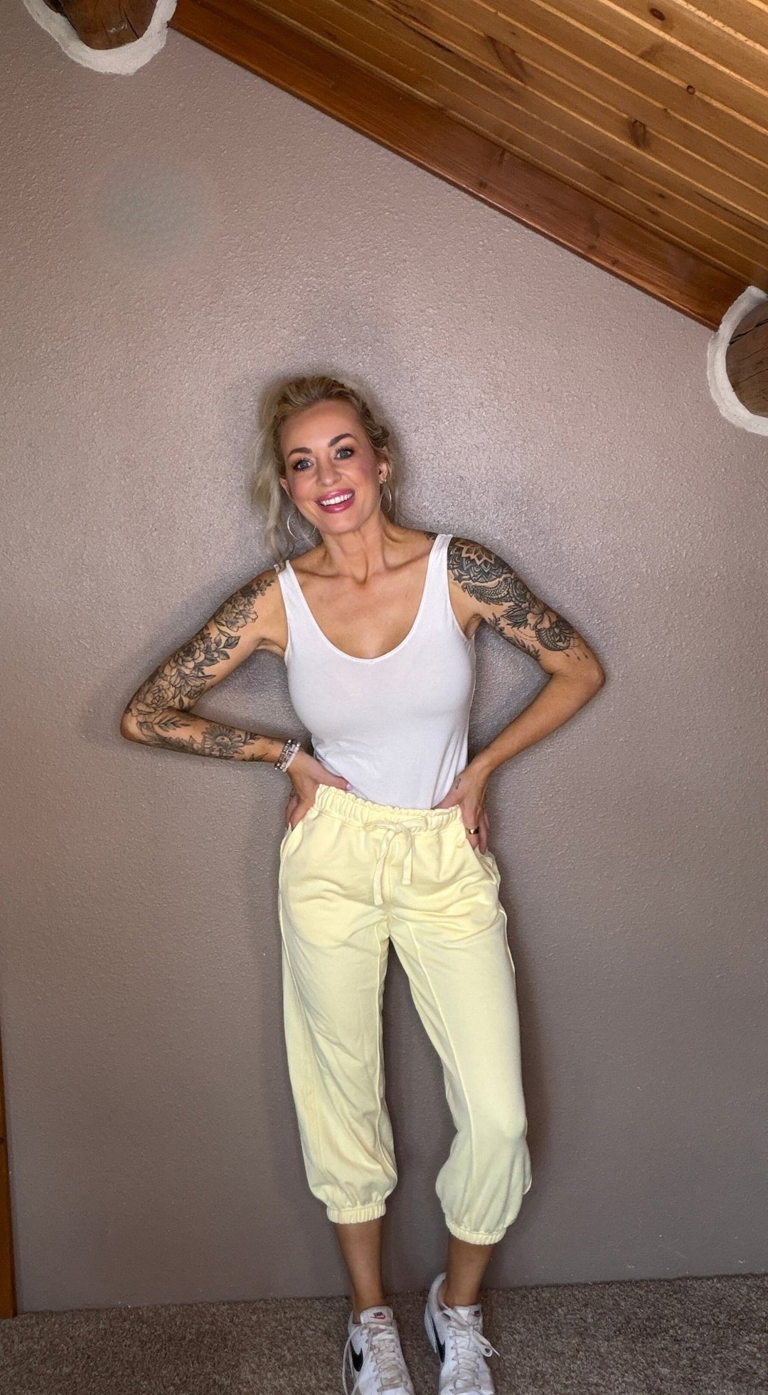 Lainey French Terry Cropped Joggers | Soft Relaxed Loungewear - Timber &amp; Velvet Boutique