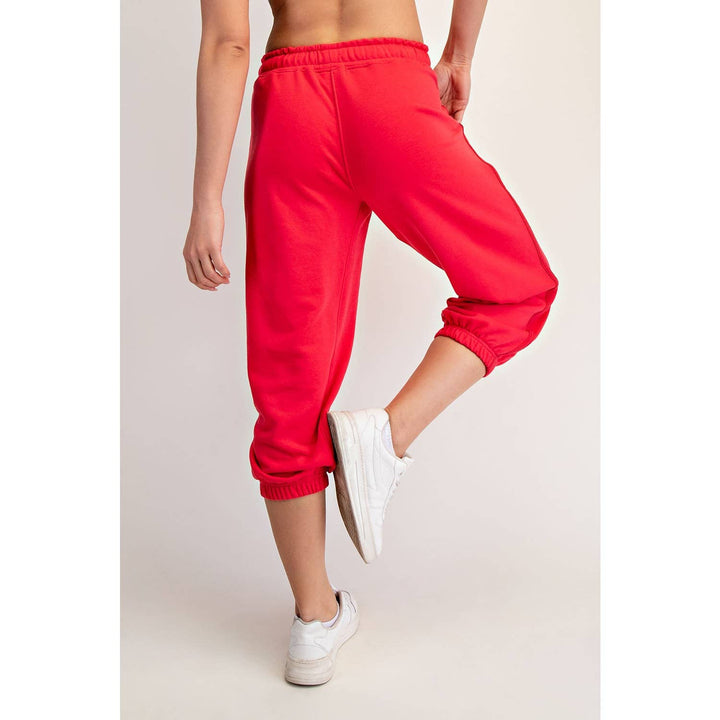 Lainey French Terry Cropped Joggers | Soft Relaxed Loungewear - Timber &amp; Velvet Boutique