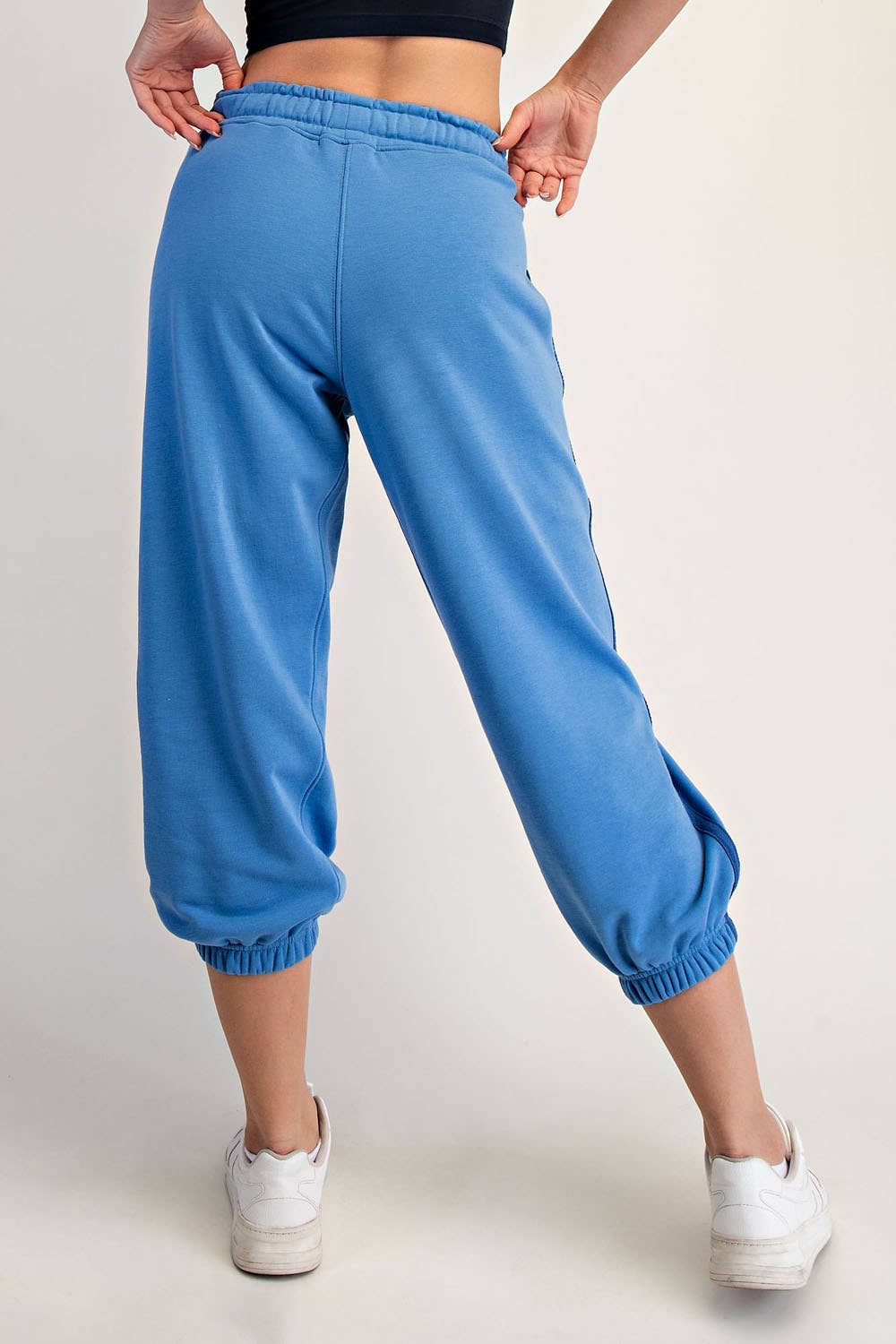 Lainey French Terry Cropped Joggers | Soft Relaxed Loungewear - Timber &amp; Velvet Boutique