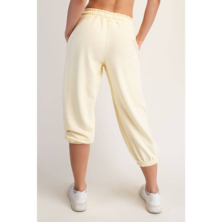 Lainey French Terry Cropped Joggers | Soft Relaxed Loungewear - Timber &amp; Velvet Boutique