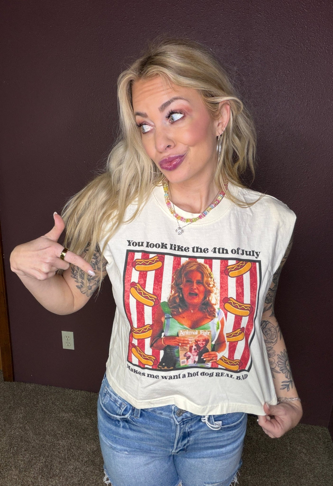 Makes Me Want a Hot Dog Tank - Timber &amp; Velvet Boutique