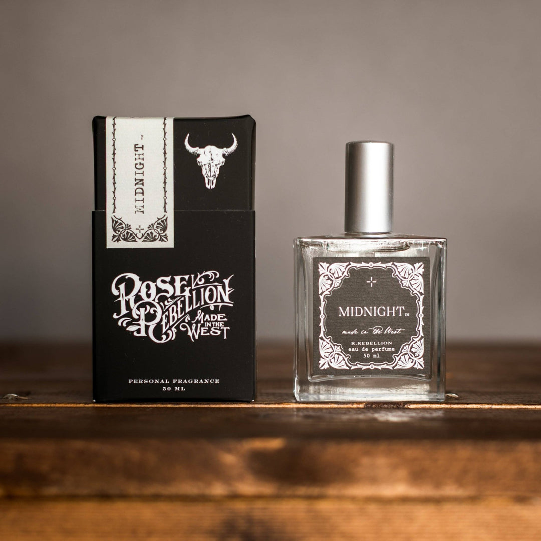 Midnight Eau de Parfum by R.Rebellion – Western Fine Fragrance - Timber & Velvet Boutique