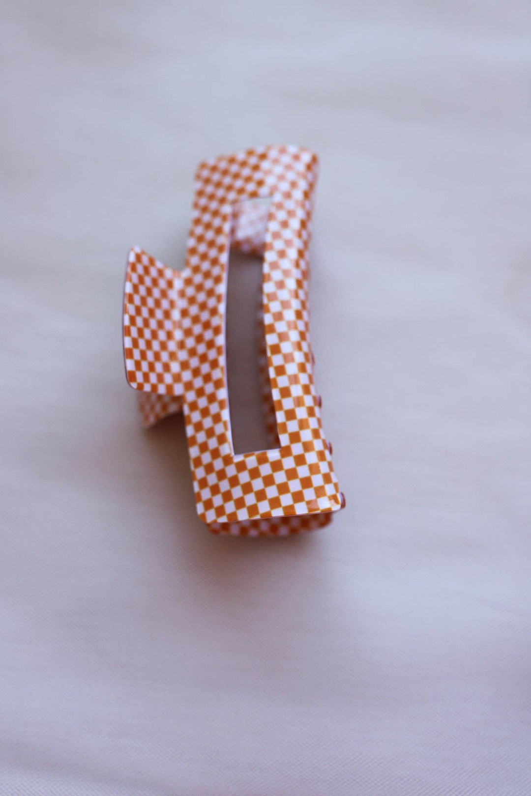 Mini Checkered Rectangle Claw - Timber & Velvet Boutique