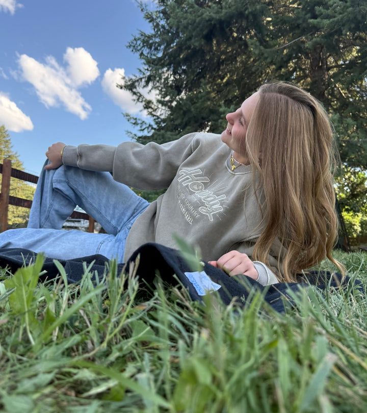 Montana "Howdy" Embroidered Crewneck | Big Sky Country Premium Sweatshirt - Timber &amp; Velvet Boutique