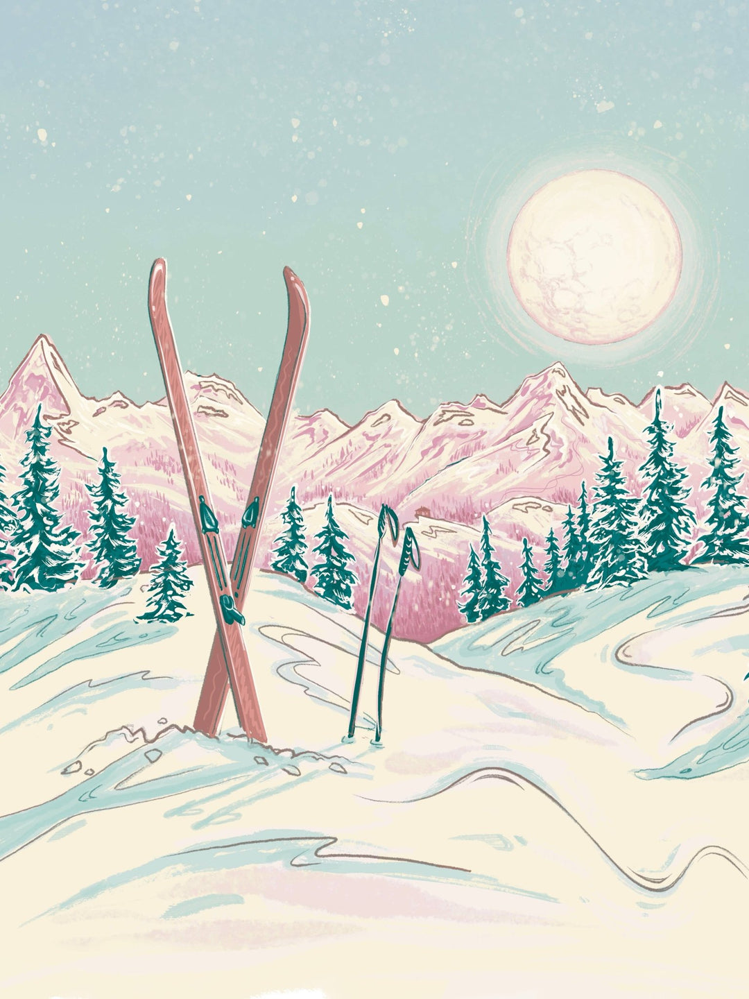 Moonlit Ski Puzzle - Timber & Velvet Boutique