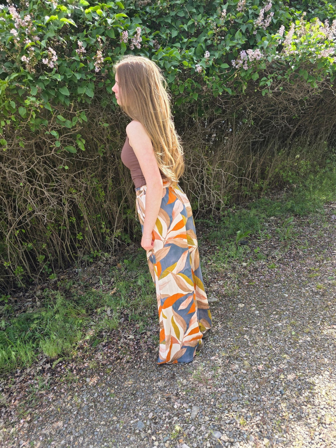Pearl Tropical Print Smocked Wide Leg Pants - Timber &amp; Velvet Boutique