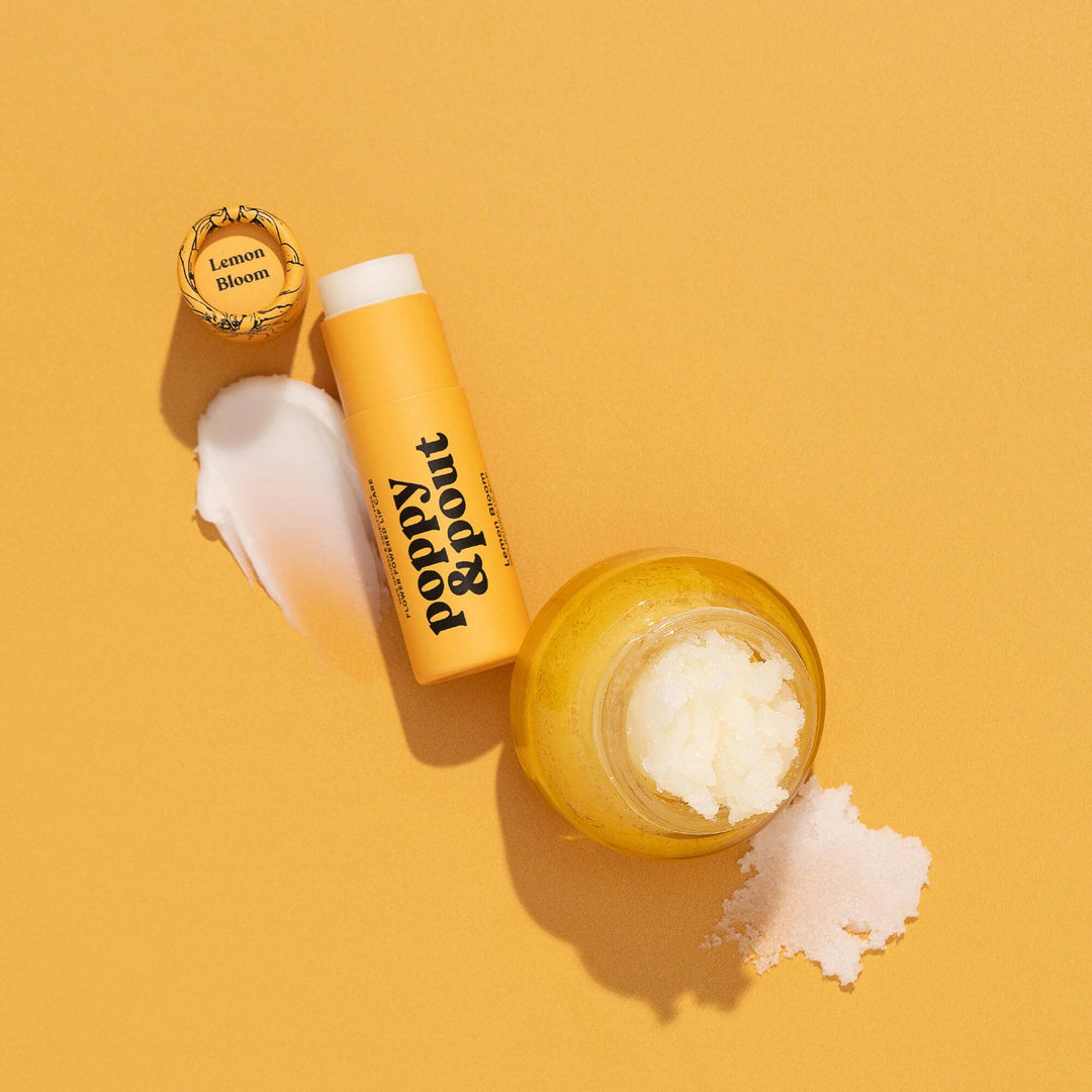 Poppy &amp; Pout Lemon Bloom Lip Care Duo - Timber &amp; Velvet Boutique